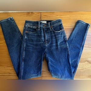 Madewell 10" High-Rise Skinny Jeans Size 25